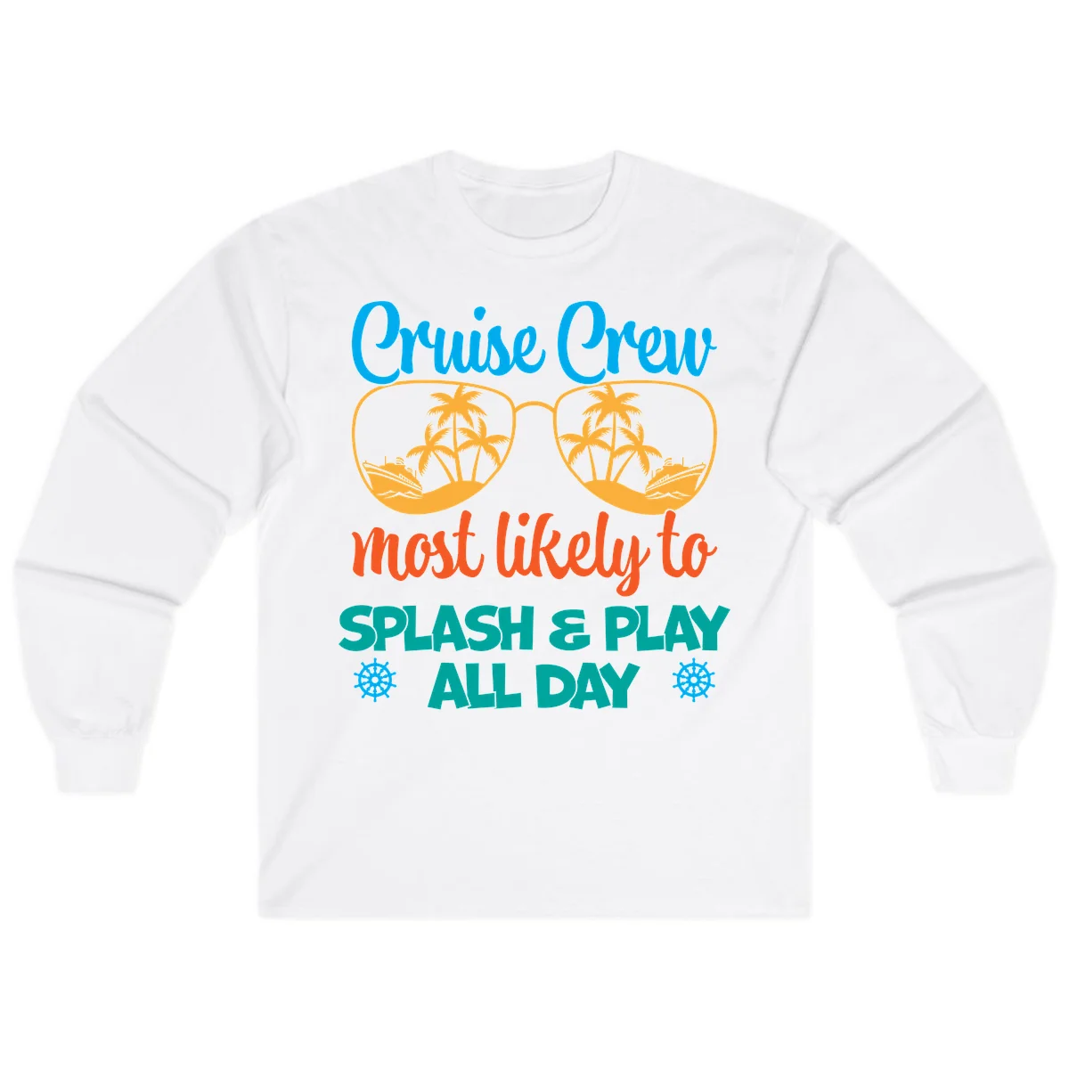 Cruise Crew Most Likely To Splash & Play Long Sleeve in White