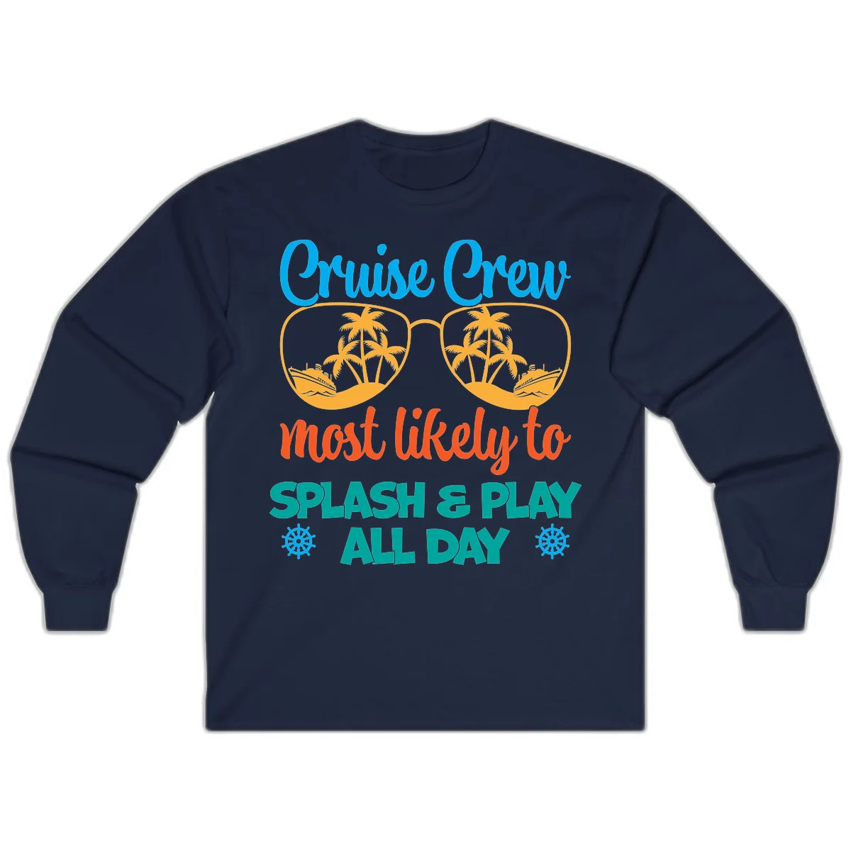 Cruise Crew Most Likely To Splash & Play Long Sleeve in Navy