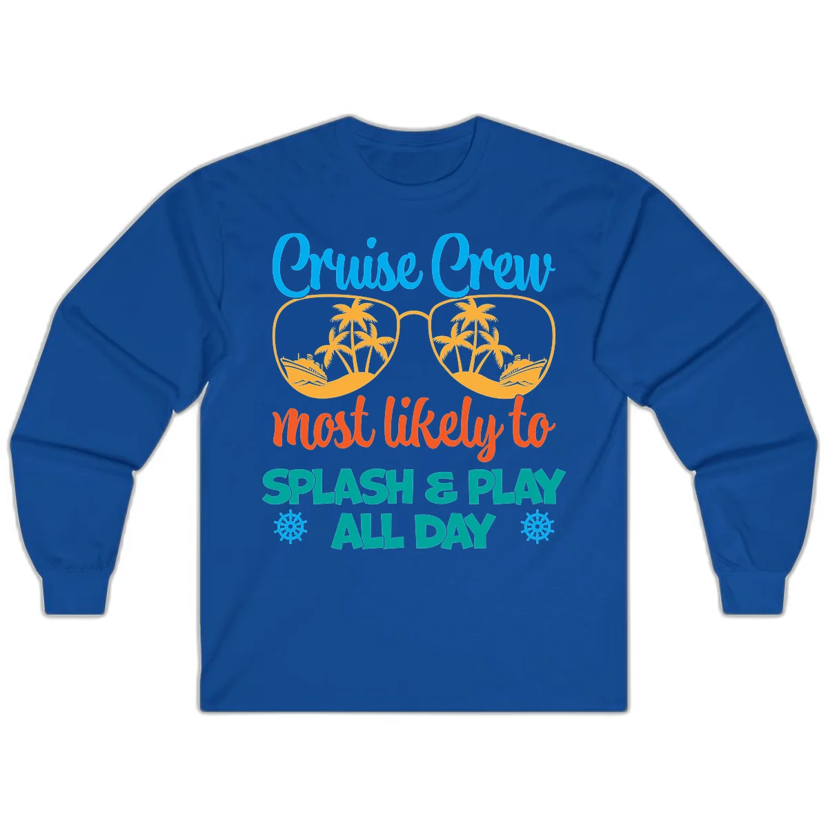 Cruise Crew Most Likely To Splash & Play Long Sleeve in Royal