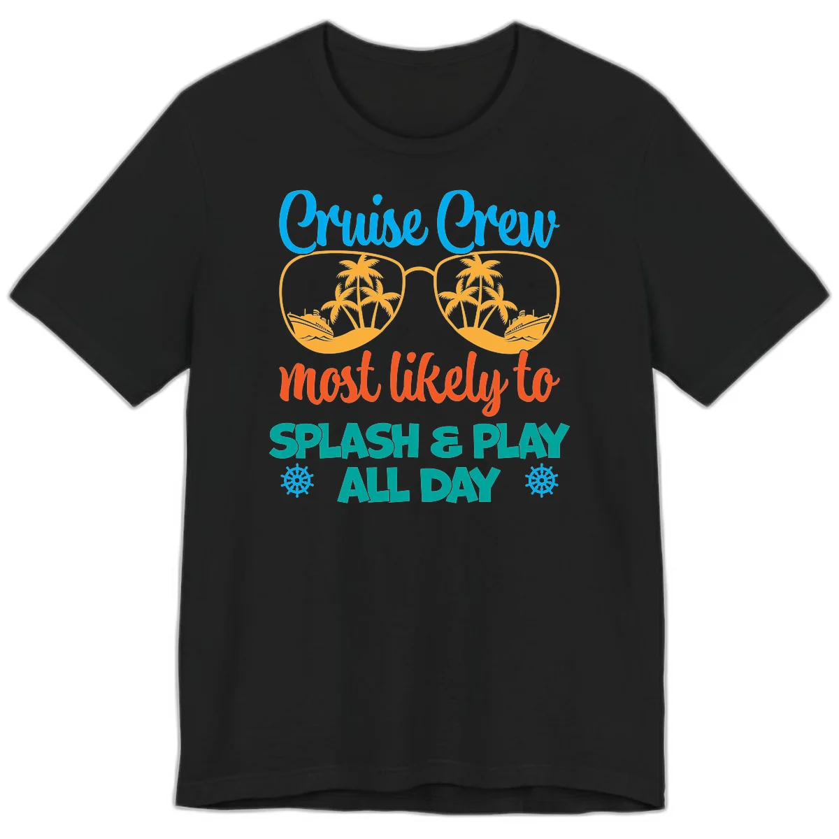Cruise Crew Most Likely To Splash & Play Premium T-Shirt in Black