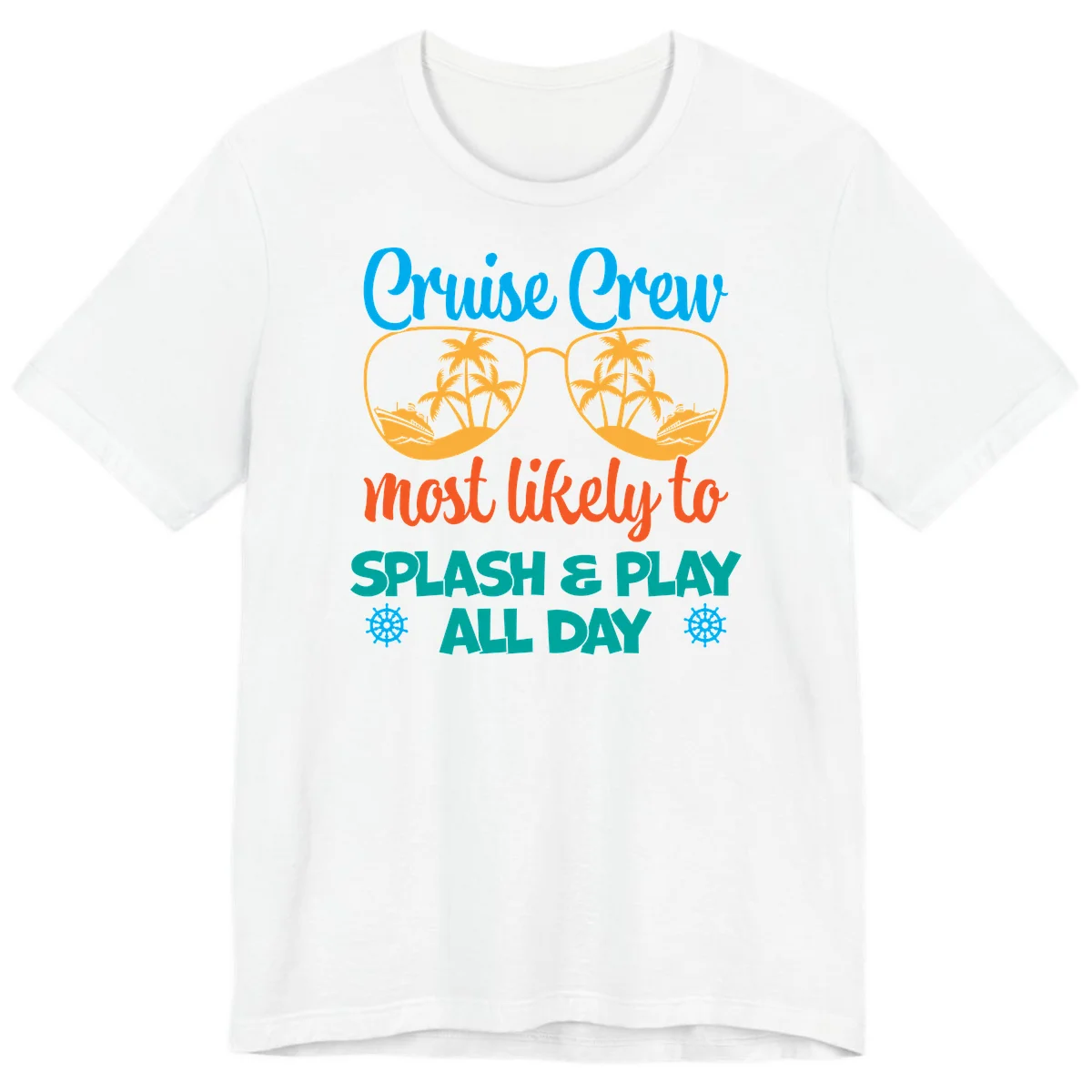 Cruise Crew Most Likely To Splash & Play Premium T-Shirt in White