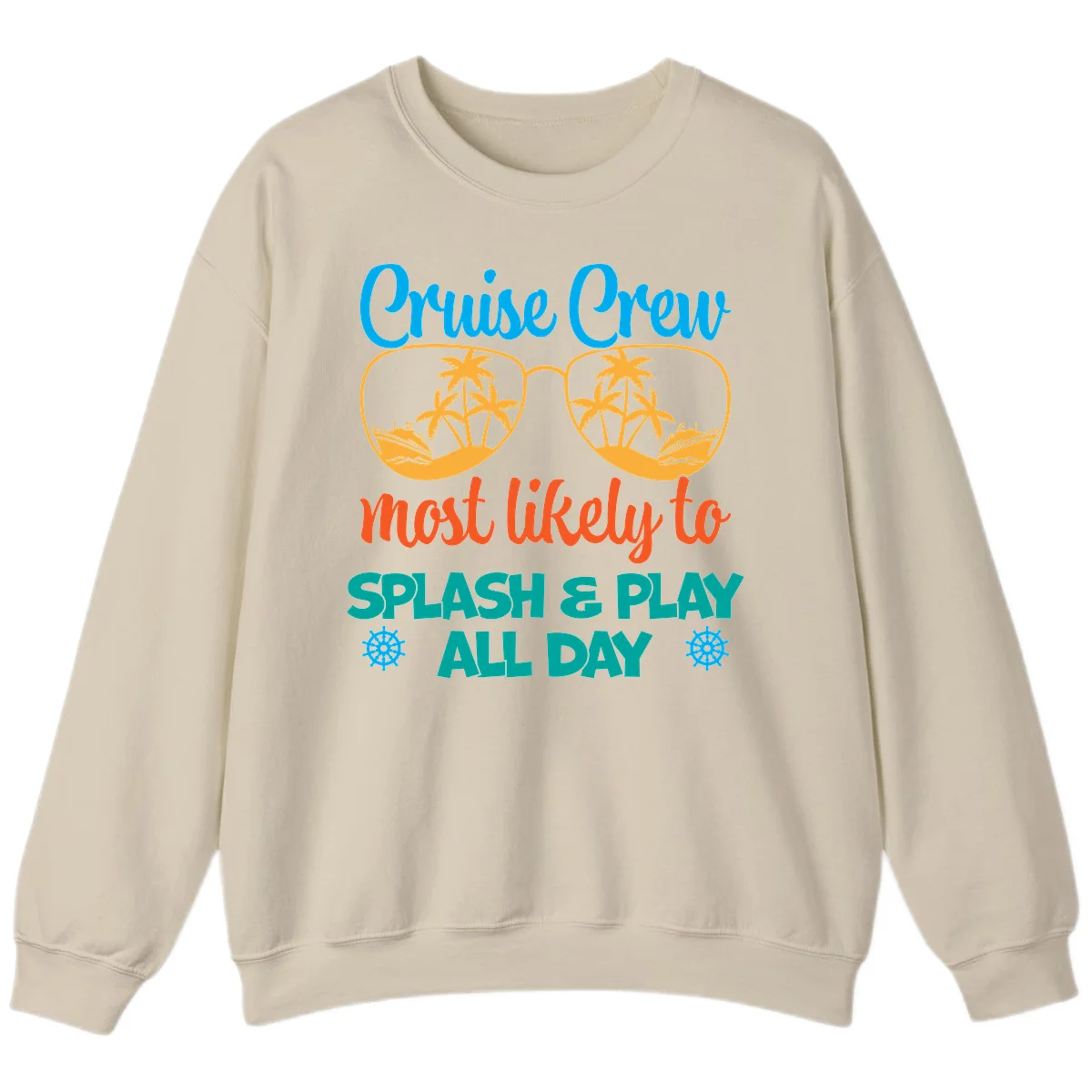 Cruise Crew Most Likely To Splash & Play Sweatshirt in Sand