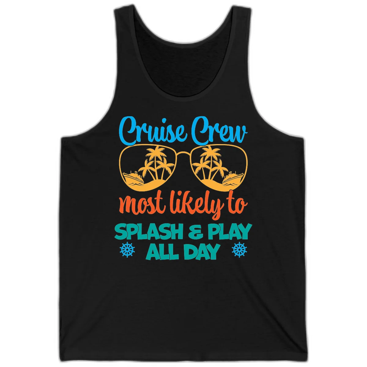 Cruise Crew Most Likely To Splash & Play Tank in Black