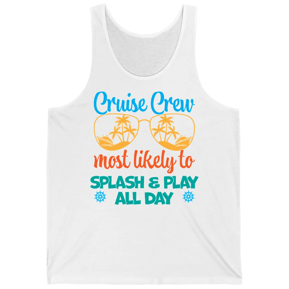 Cruise Crew Most Likely To Splash & Play Tank in White