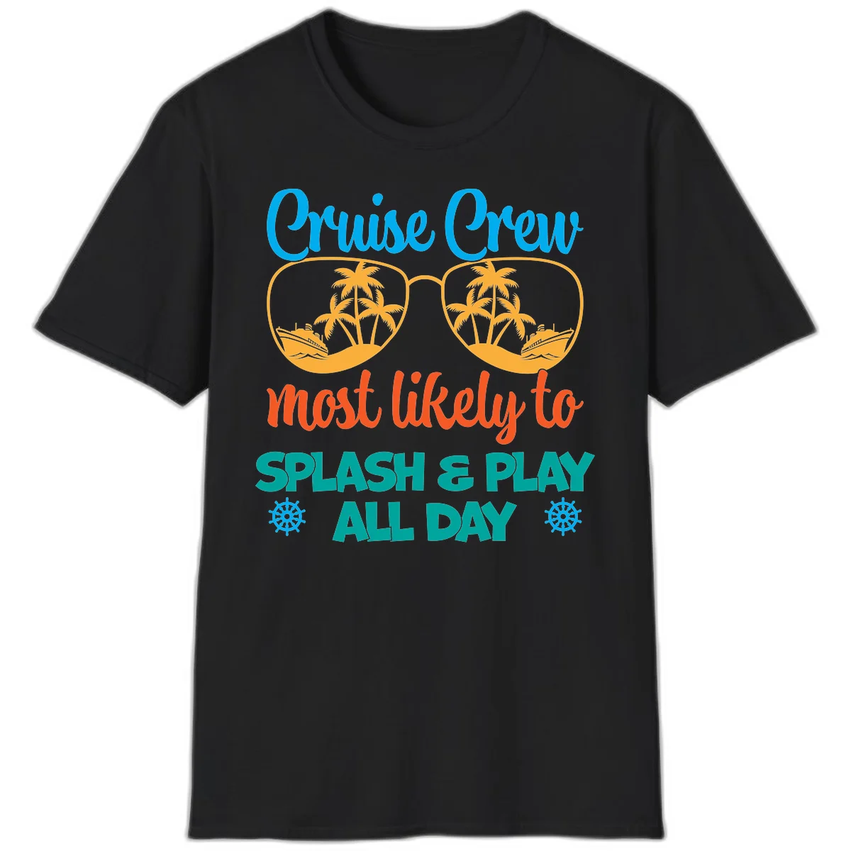 Cruise Crew Most Likely To Splash & Play T-Shirt in Black