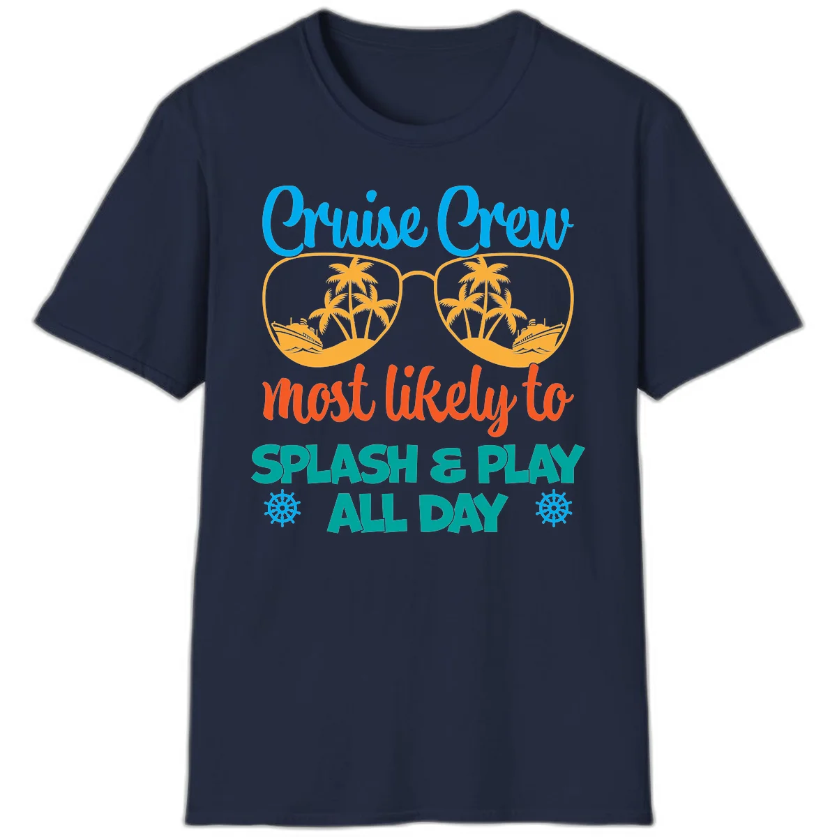 Cruise Crew Most Likely To Splash & Play T-Shirt in Navy