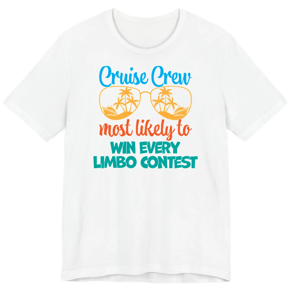 Cruise Crew Most Likely to Win Limbo Premium T-Shirt in White