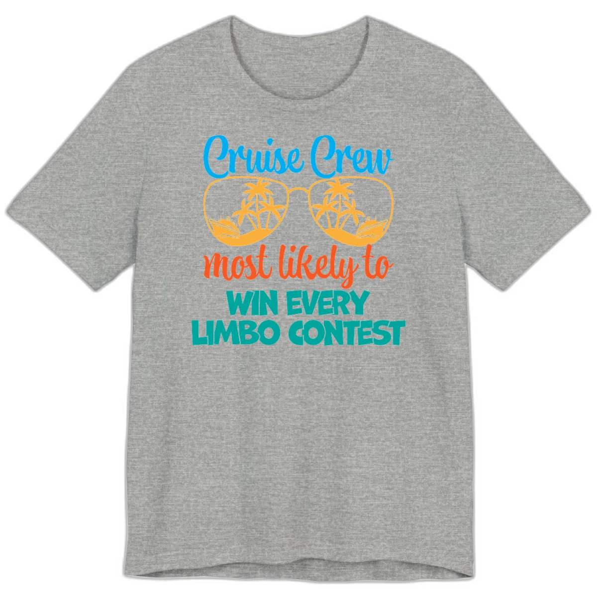 Cruise Crew Most Likely to Win Limbo Premium T-Shirt in Athletic Heather