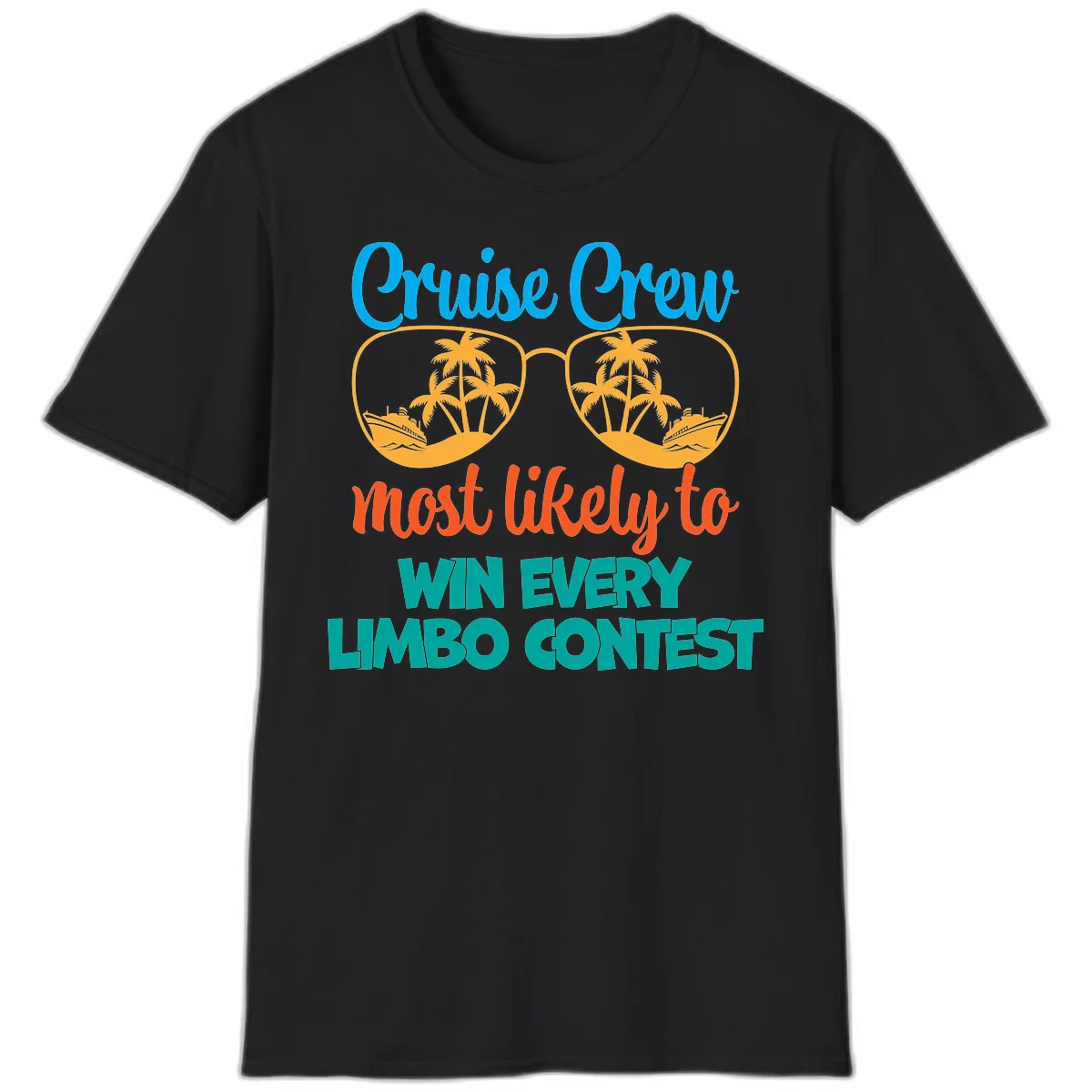 Cruise Crew Most Likely to Win Limbo T-Shirt in Black