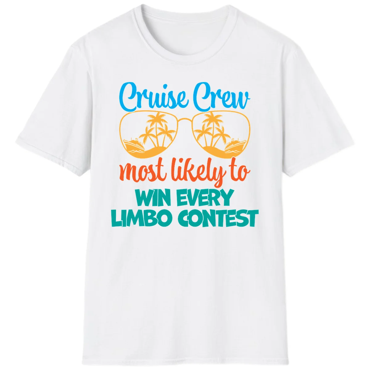 Cruise Crew Most Likely to Win Limbo T-Shirt in White
