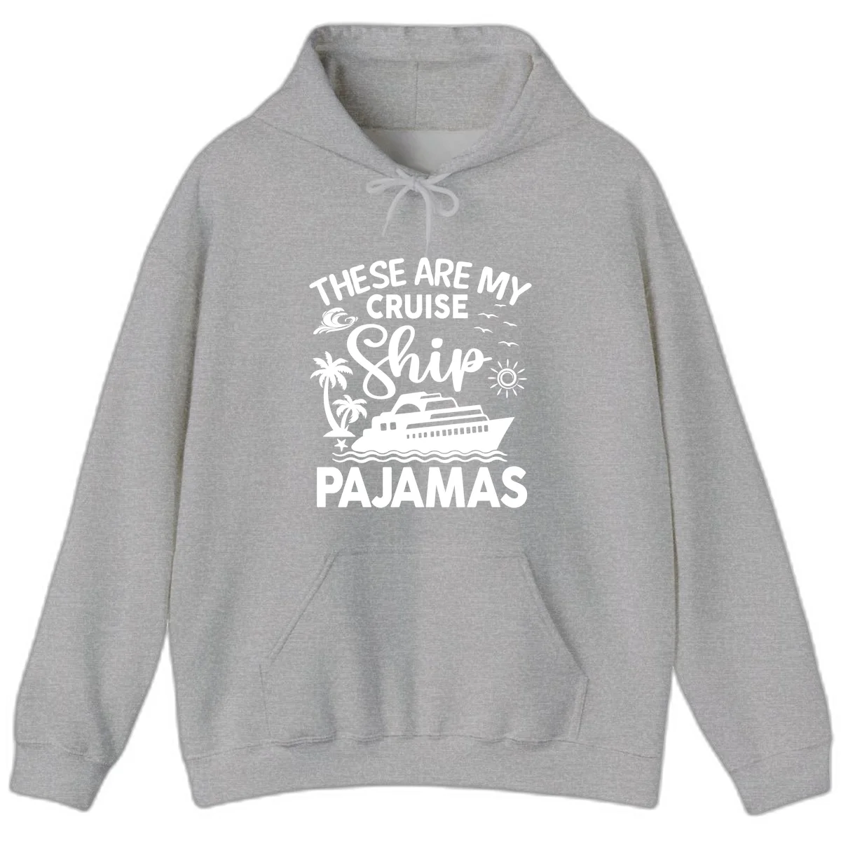 Cruise Ship Pajamas Hoodie in Sport Grey