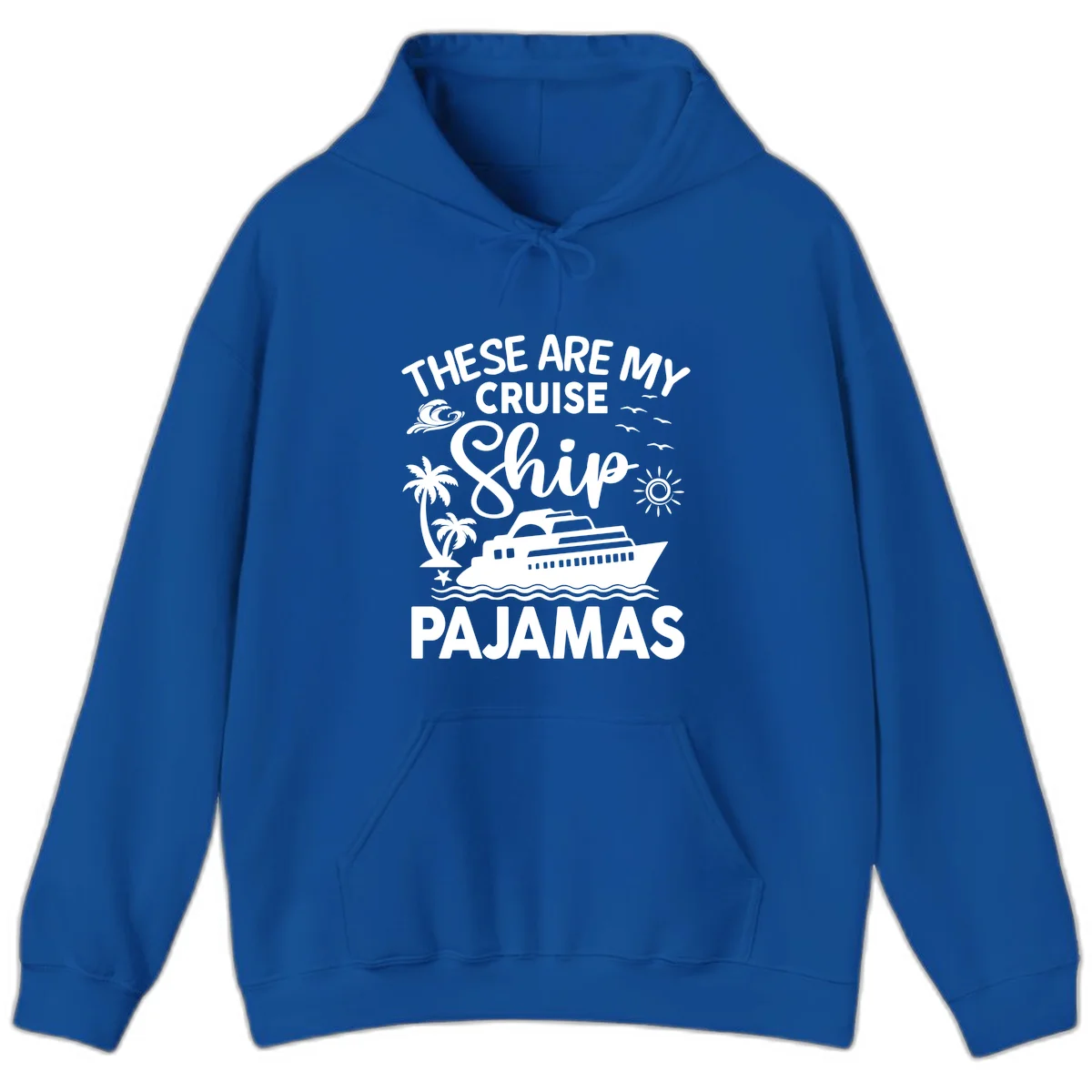 Cruise Ship Pajamas Hoodie in Royal