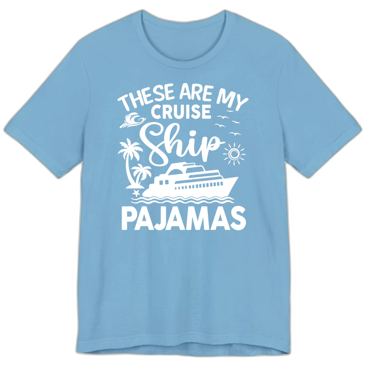Cruise Ship Pajamas Premium T-Shirt in Ocean Blue