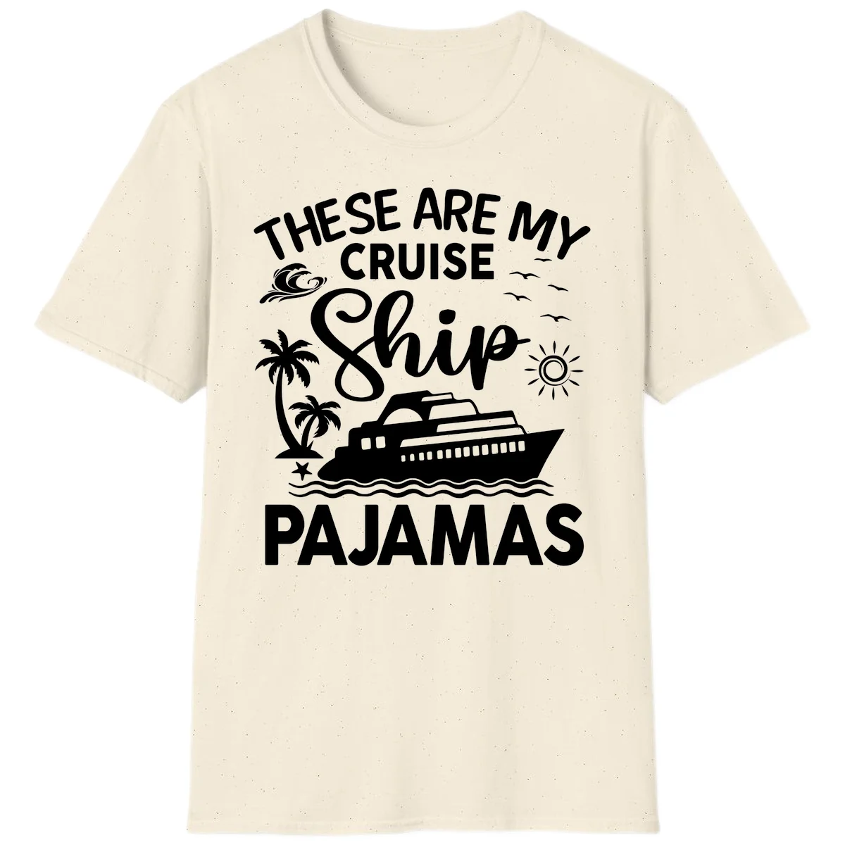 Cruise Ship Pajamas T-Shirt in Natural