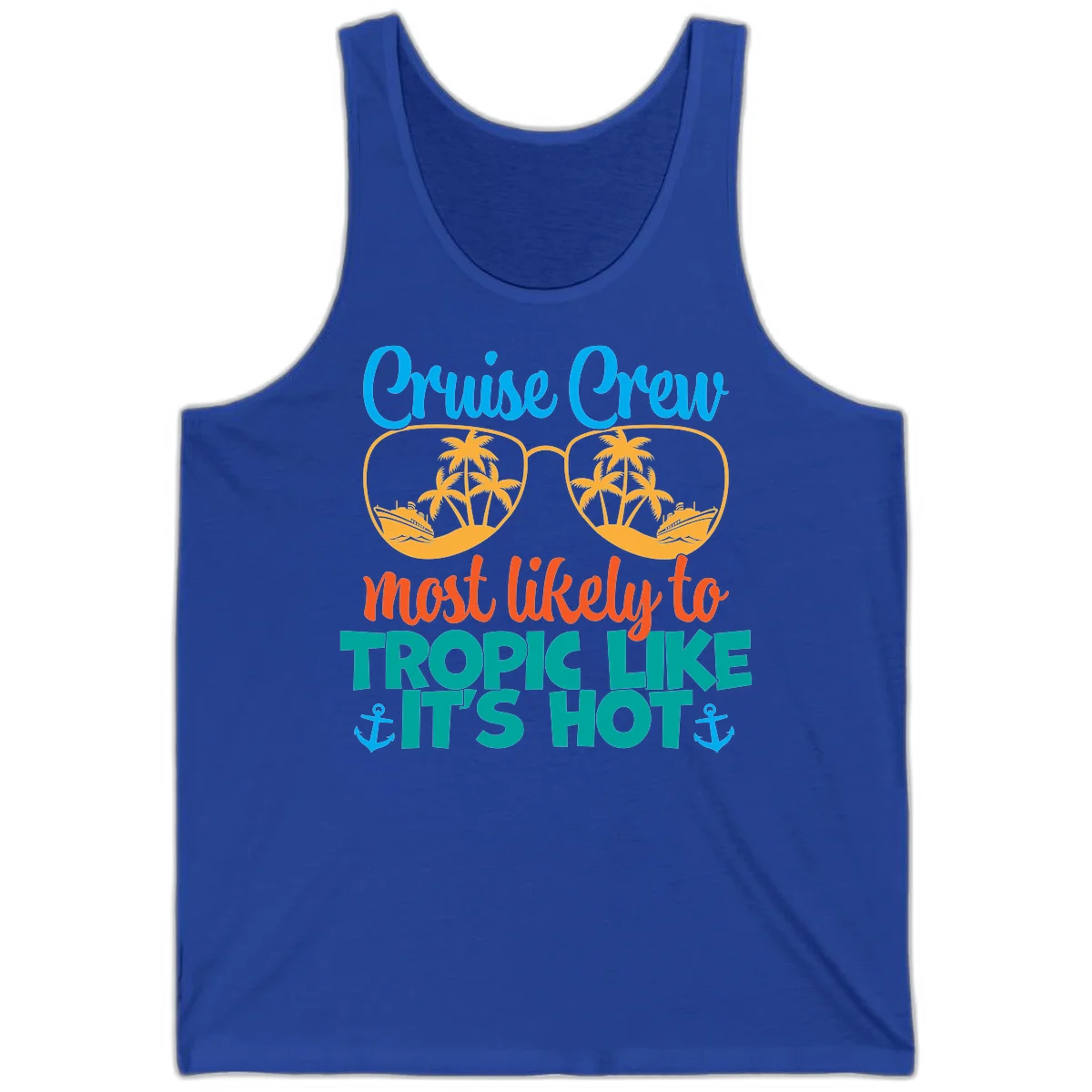 Cruise Crew Most Likely To Tropic Like It's Hot Tank in True Royal