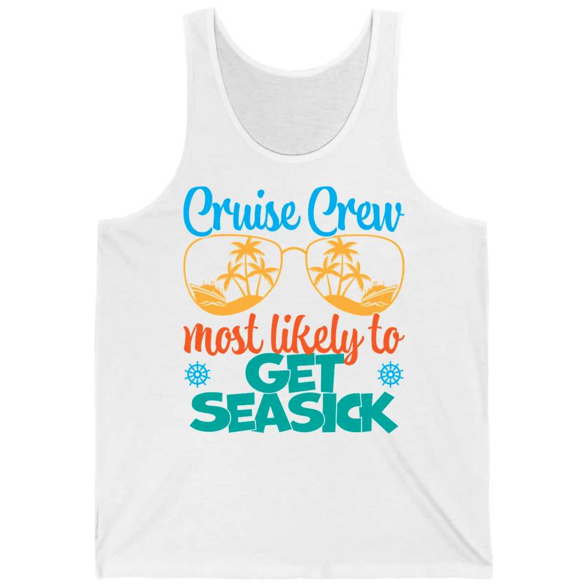Cruise Crew Most Likely To Get Seasick Tank in White