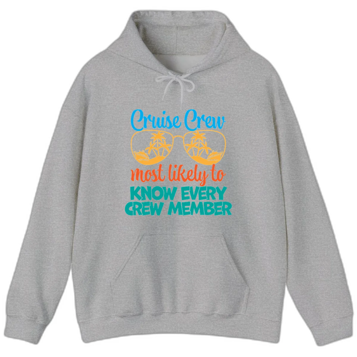 Cruise Crew Most Likely To Know Hoodie in Sport Grey