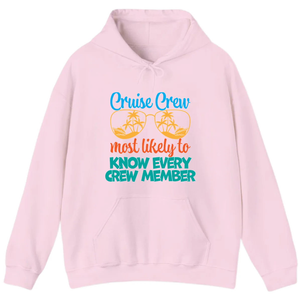 Cruise Crew Most Likely To Know Hoodie in Light Pink
