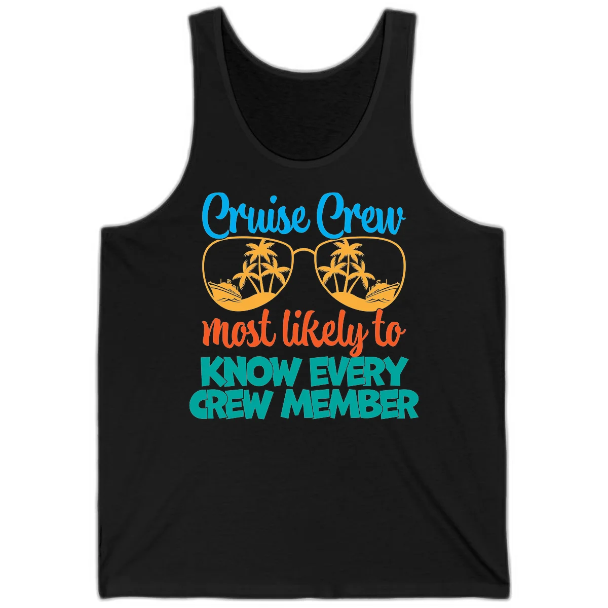 Cruise Crew Most Likely To Know Tank Top in Black