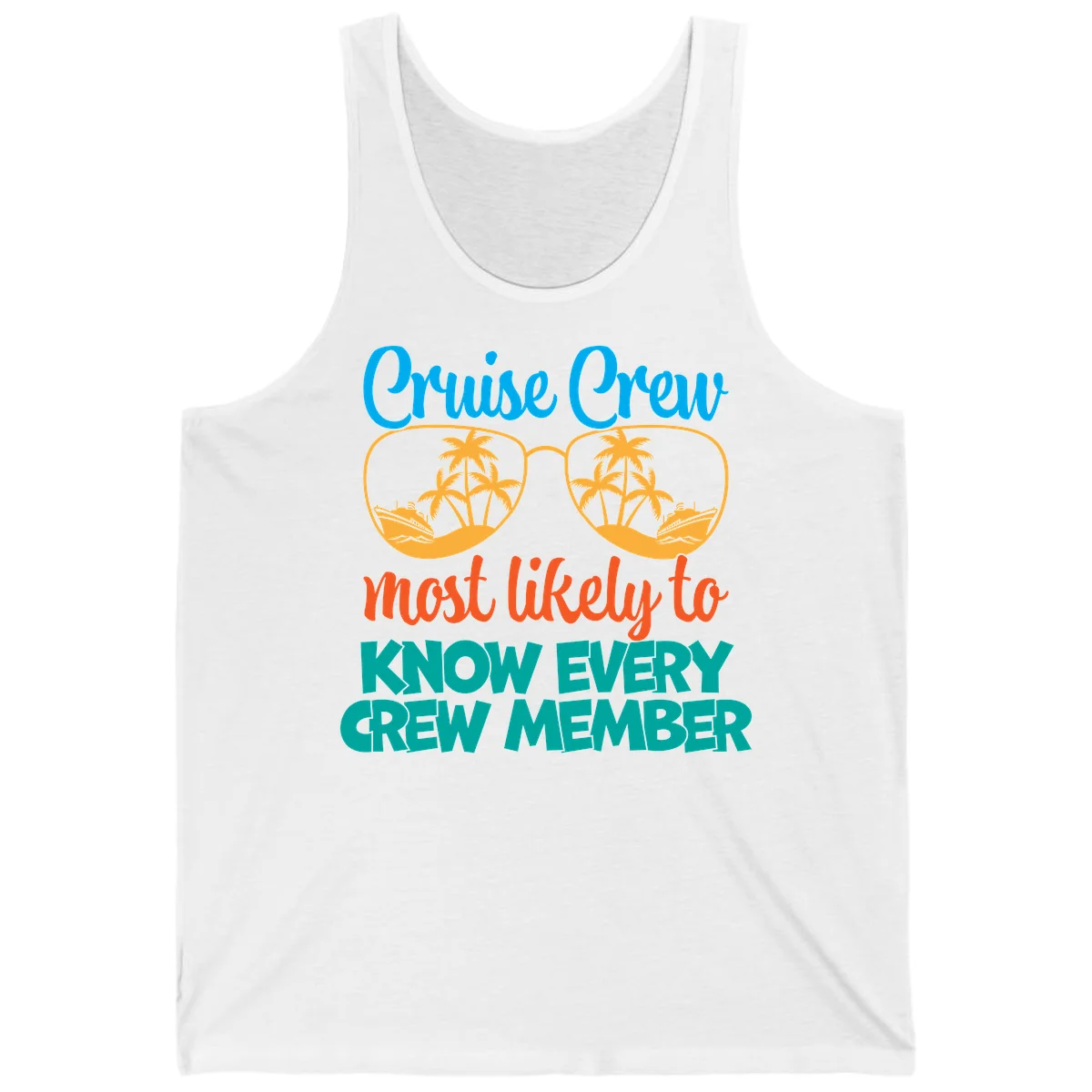 Cruise Crew Most Likely To Know Tank Top in White