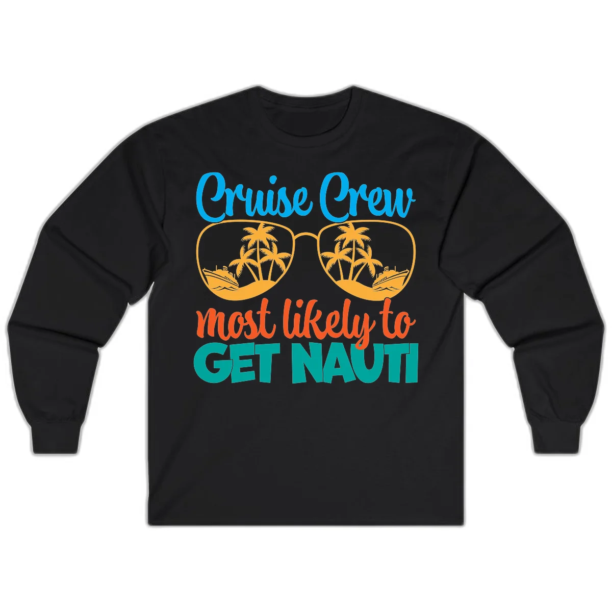 Cruise Crew Most Likely To Get Nautic Long Sleeve in Black