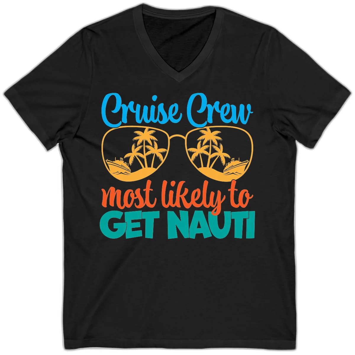 Cruise Crew Most Likely To Get Nautic V-Neck in Black