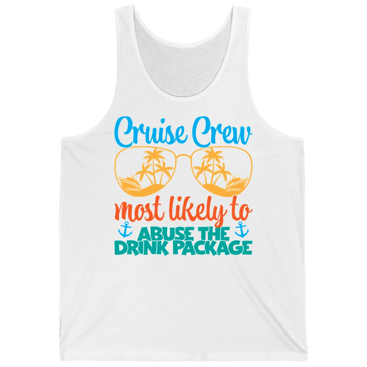 Cruise Crew Most Likely To Abuse The Drink Package Tank in White