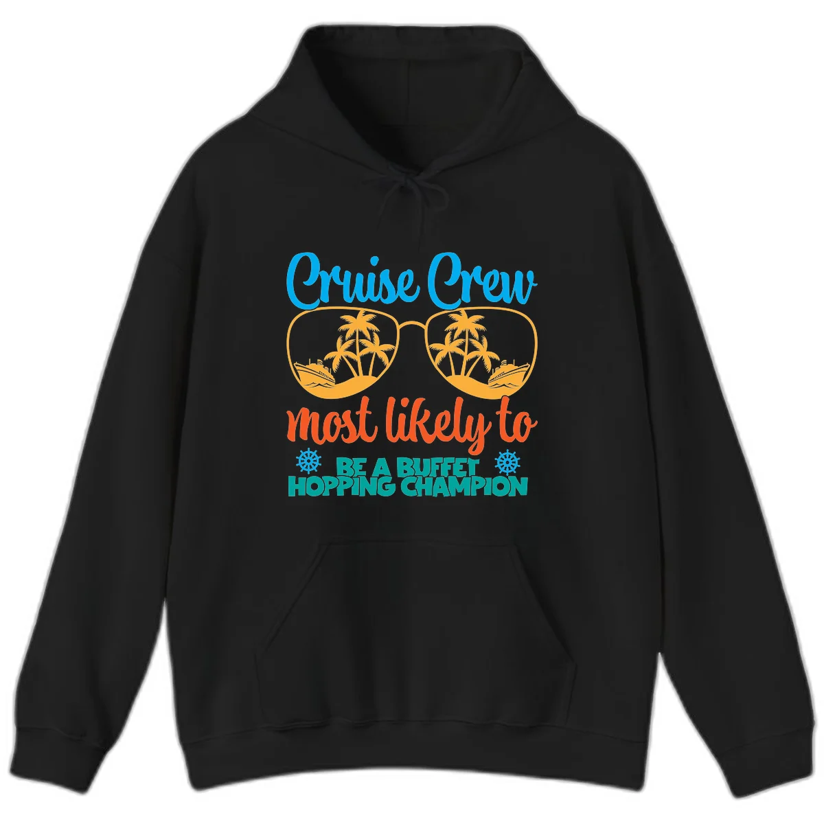 Cruise Crew Most Likely To Be A Buffet Champion Hoodie in Black