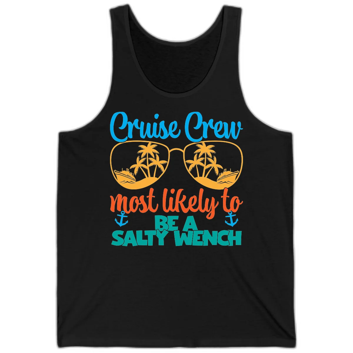 Cruise Crew Most Likely To Be A Salty Wench Tank in Black