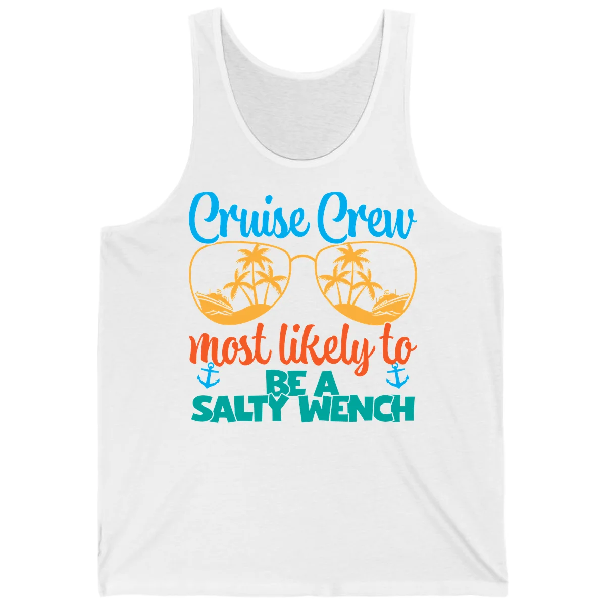 Cruise Crew Most Likely To Be A Salty Wench Tank in White