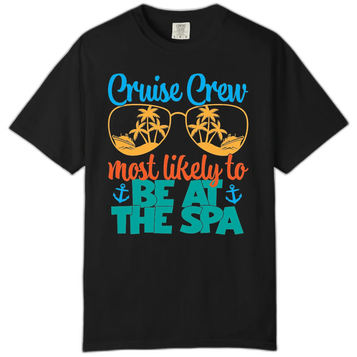 Cruise Crew Most Likely To Be At The Sea Comfort Color in Black