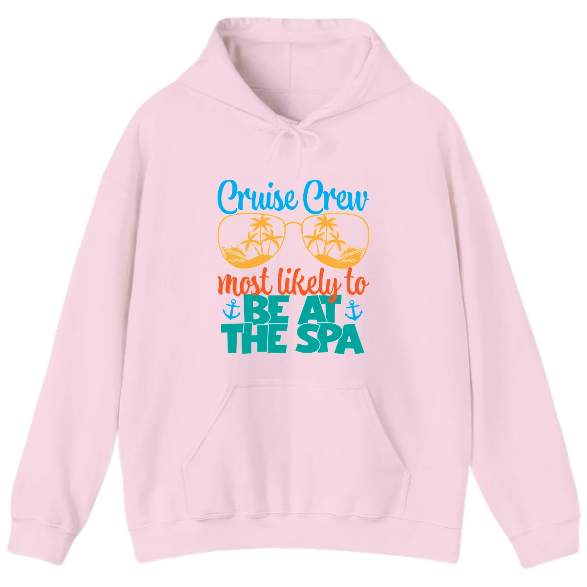 Cruise Crew Most Likely To Be At The Sea Hoodie in Light Pink