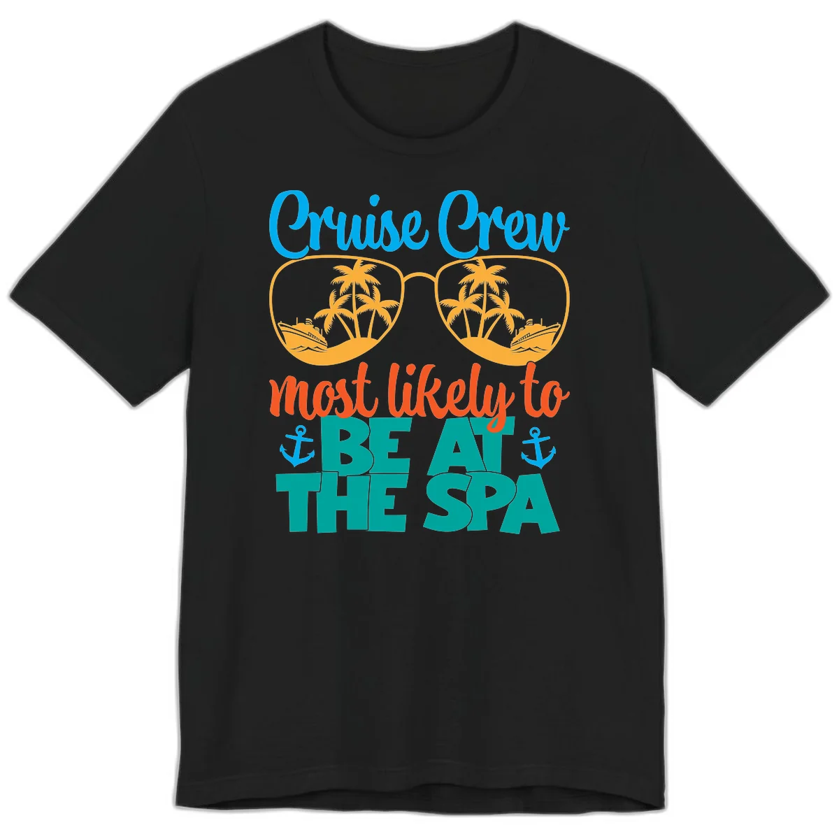 Cruise Crew Most Likely To Be At The Sea Premium T-Shirt in Black