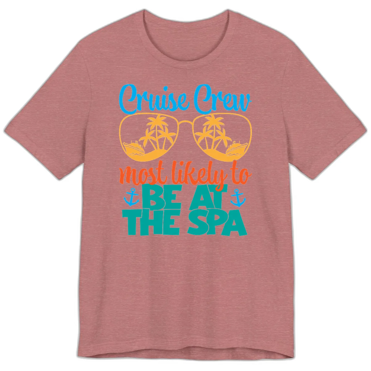 Cruise Crew Most Likely To Be At The Sea Premium T-Shirt in Heather Mauve