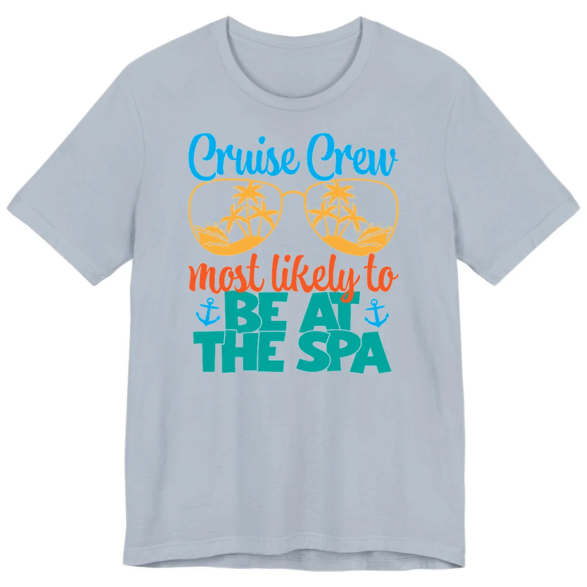 Cruise Crew Most Likely To Be At The Sea Premium T-Shirt in Light Blue