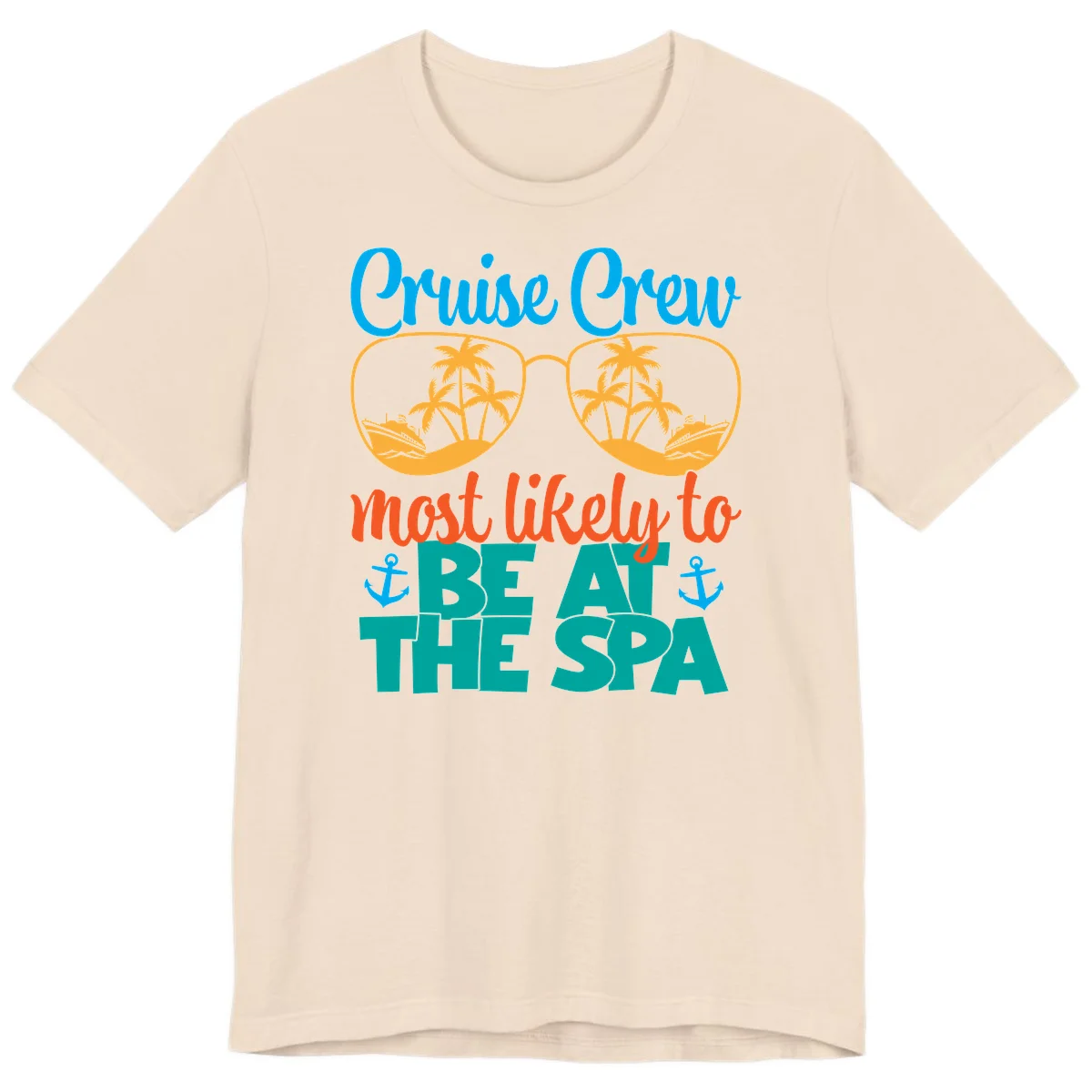 Cruise Crew Most Likely To Be At The Sea Premium T-Shirt in Soft Cream