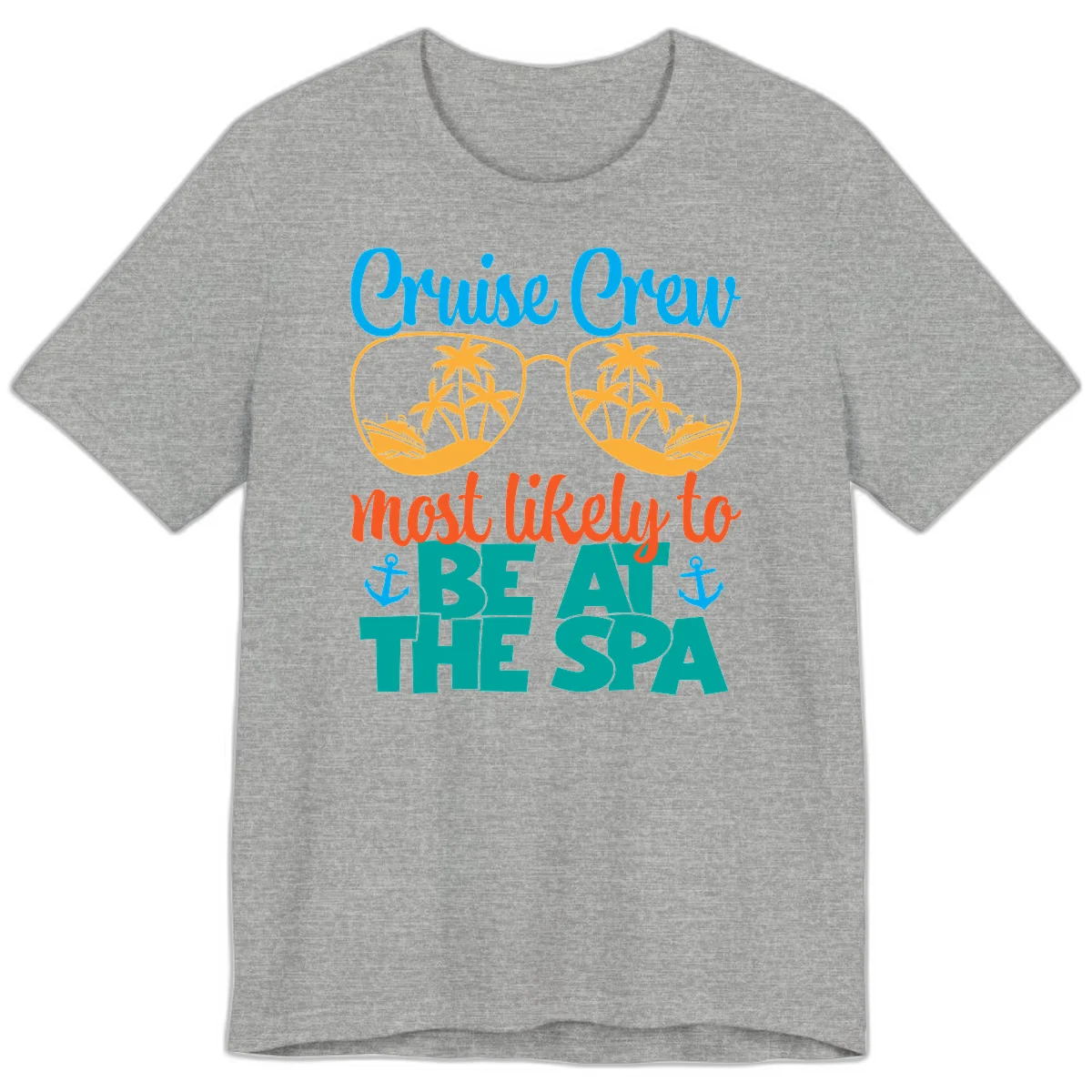 Cruise Crew Most Likely To Be At The Sea Premium T-Shirt in Athletic Heather