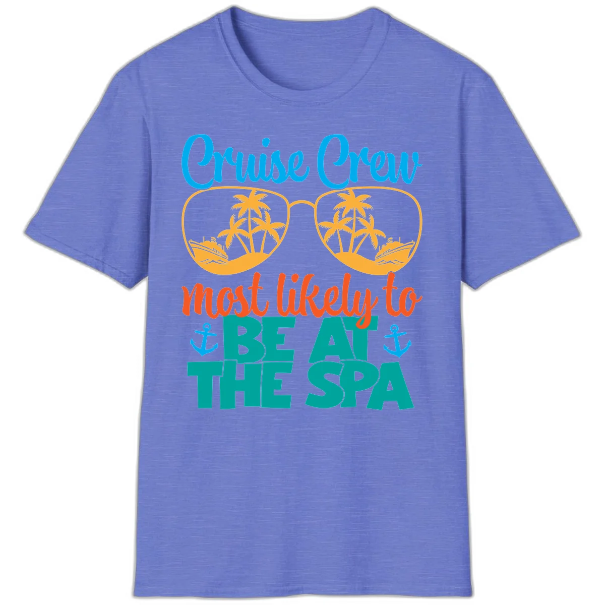 Cruise Crew Most Likely To Be At The Sea T-Shirt in Heather Royal