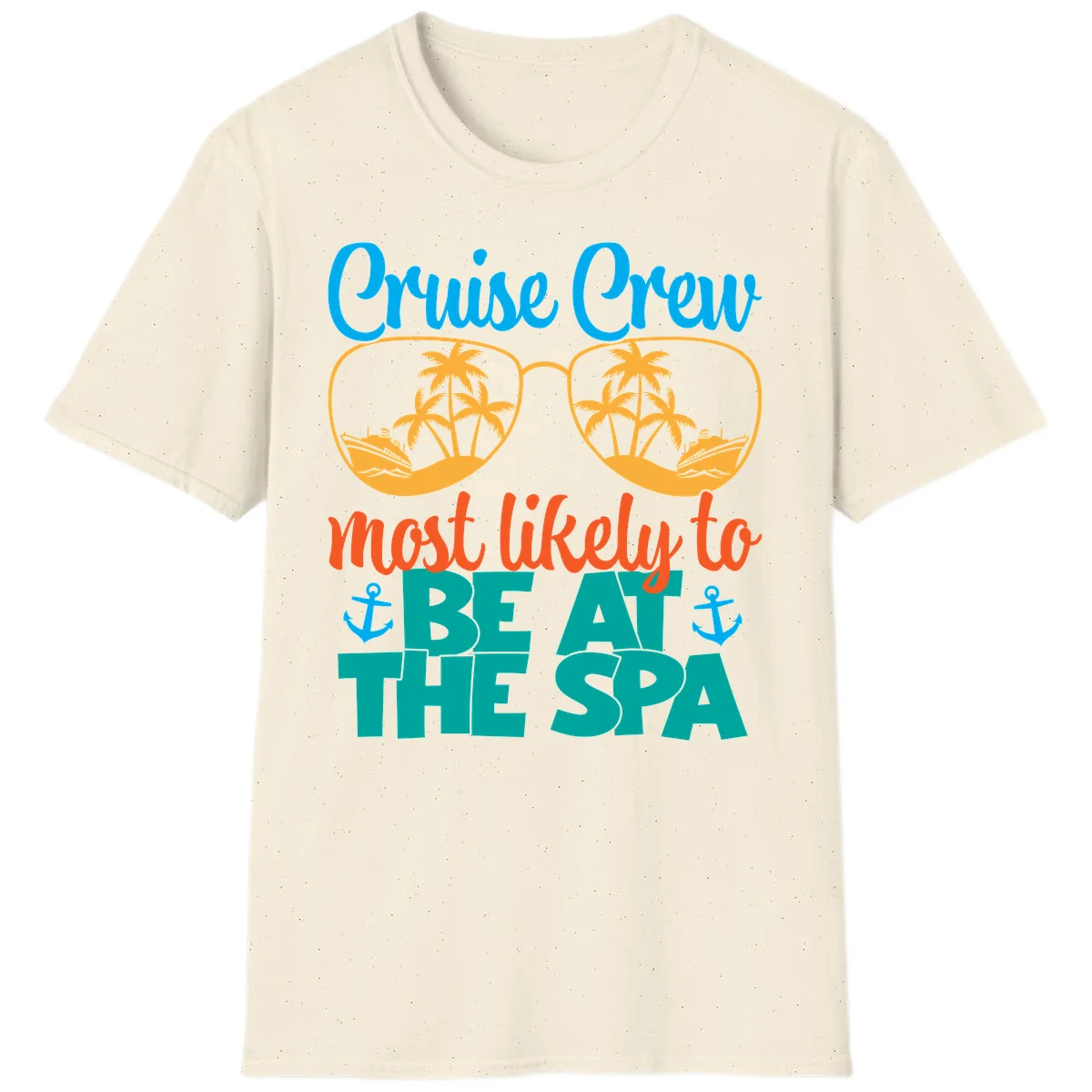 Cruise Crew Most Likely To Be At The Sea T-Shirt in Natural