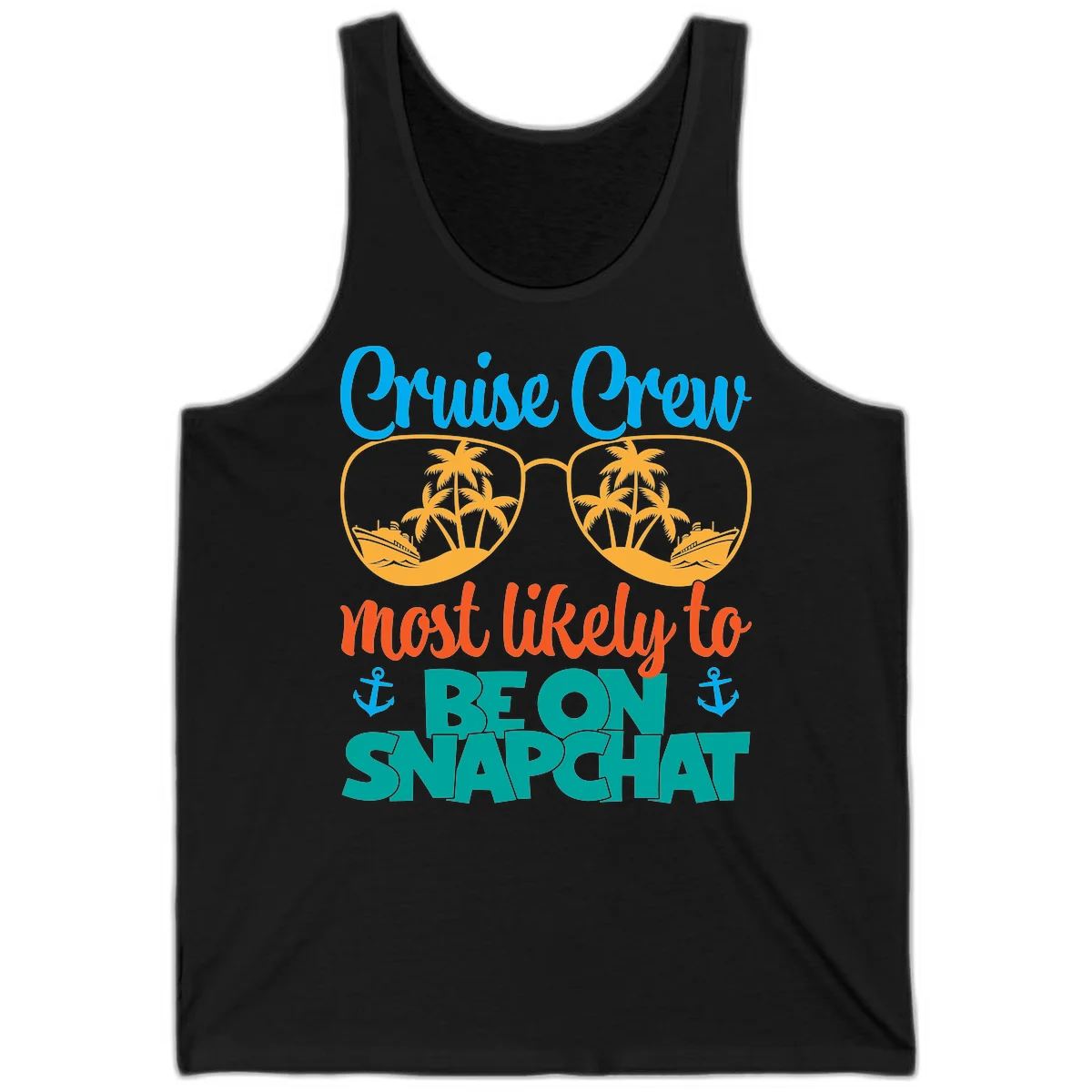 Cruise Crew Most Likely To Snapchat Tank in Black