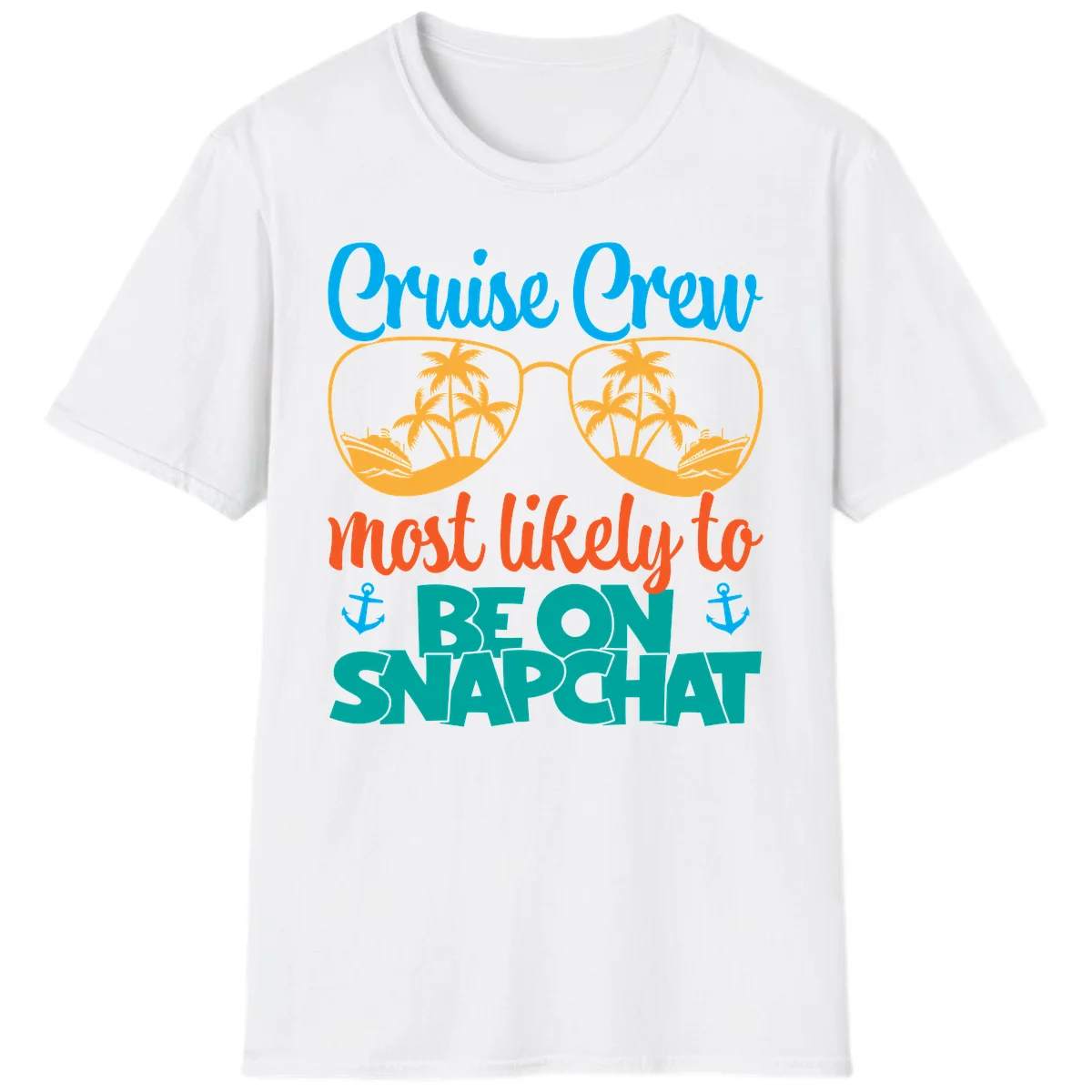 Cruise Crew Most Likely To Snapchat T-Shirt in White