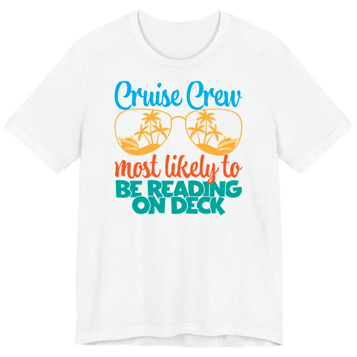 Cruise Crew Most Likely To Be Reading Ondeck Premium T-Shirt in White