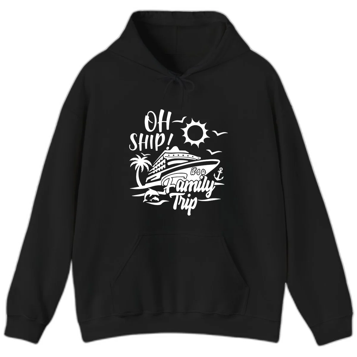 Oh Ship Family Trip Hoodie in Black