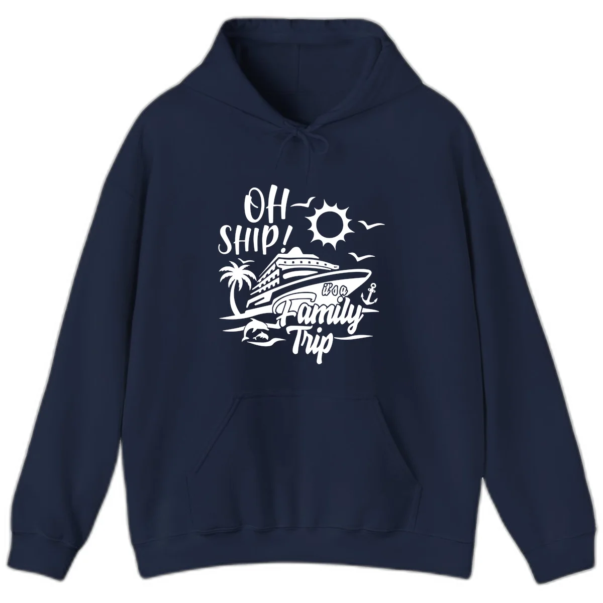 Oh Ship Family Trip Hoodie in Navy