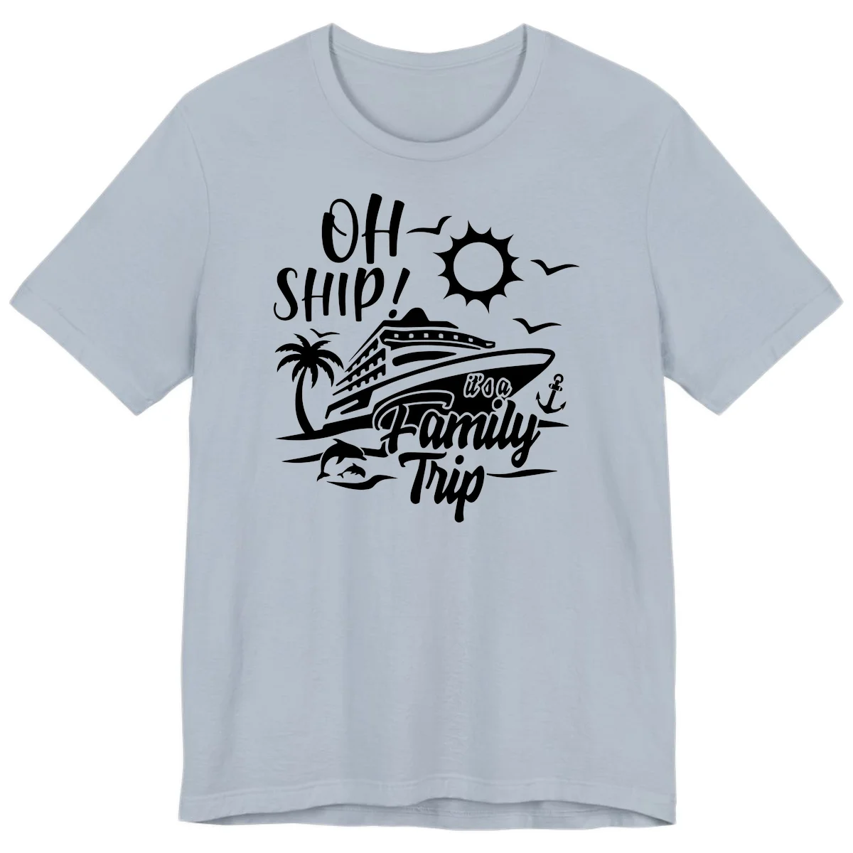 Oh Ship Family Trip Premium T-Shirt in Light Blue