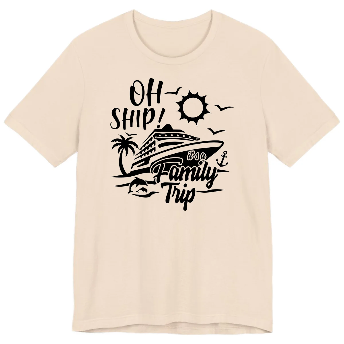 Oh Ship Family Trip Premium T-Shirt in Soft Cream