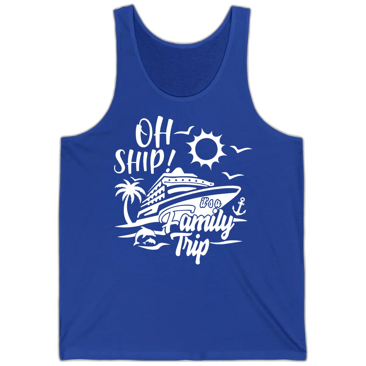 Oh Ship Family Trip Tank in True Royal