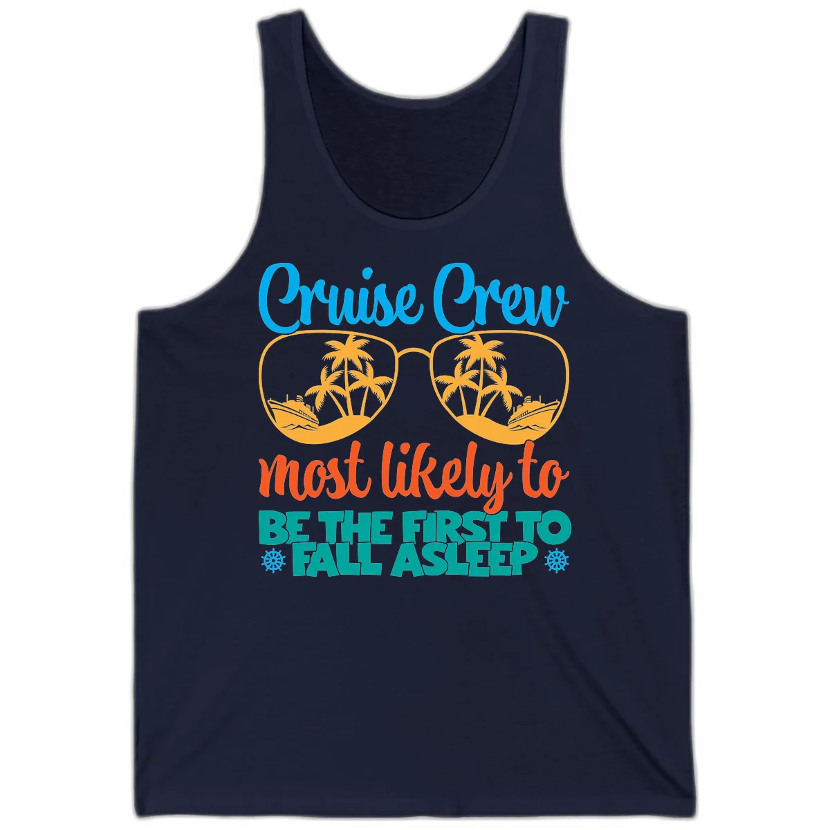 Cruise Crew Most Likely To Fall Asleep Tank in Navy