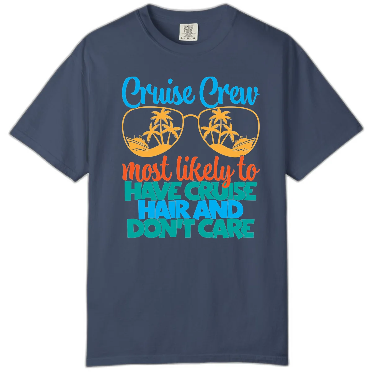 Cruise Crew Most Likely To Have Cruise Hand Comfort Color in Midnight