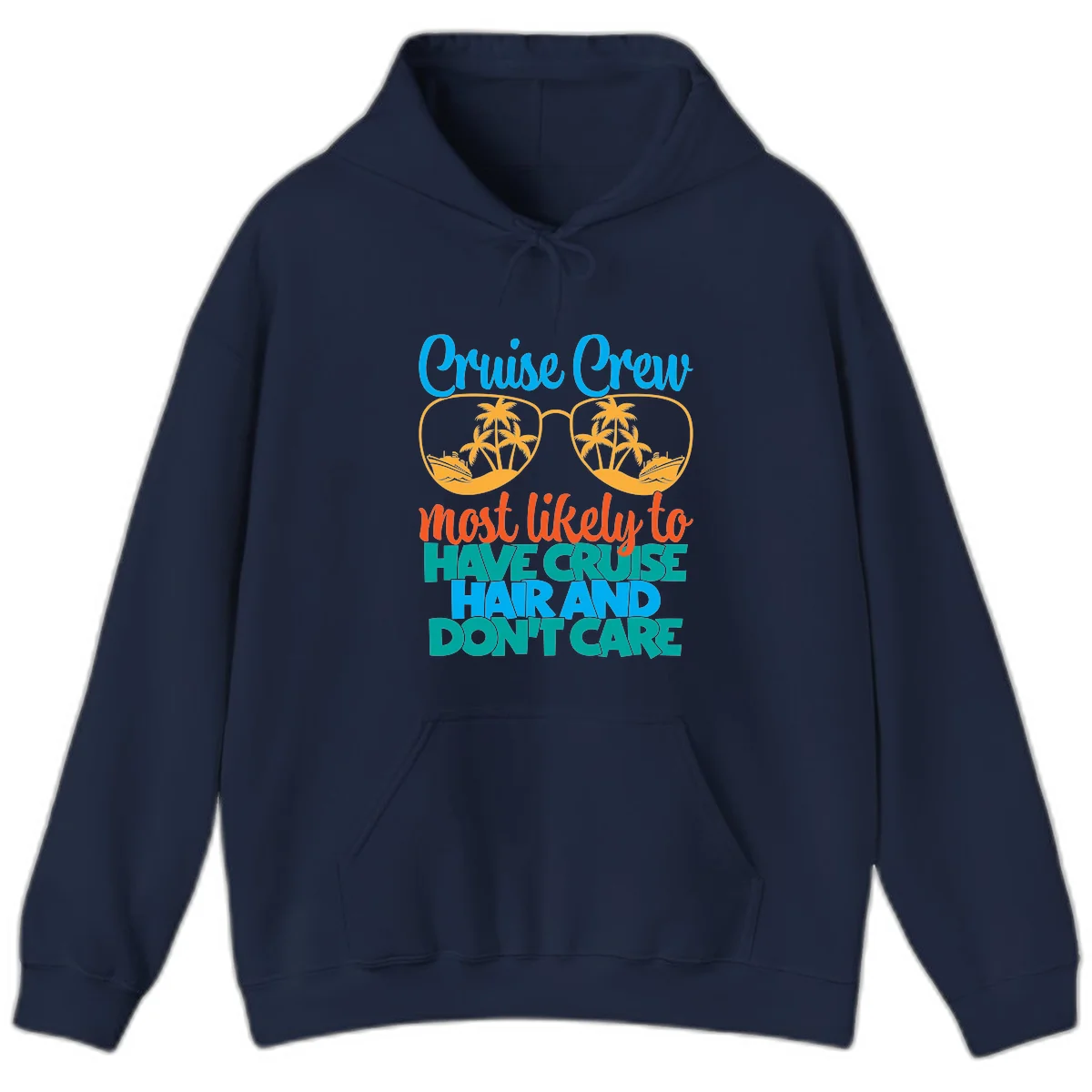 Cruise Crew Most Likely To Have Cruise Hand Hoodie in Navy